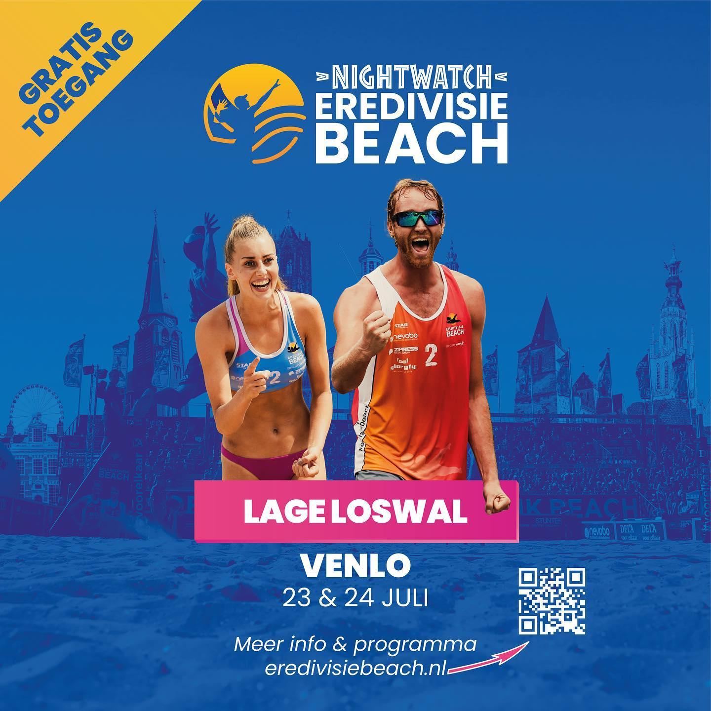 Poster Eredivisie Beach 23 en 24 juli Lage Loswal