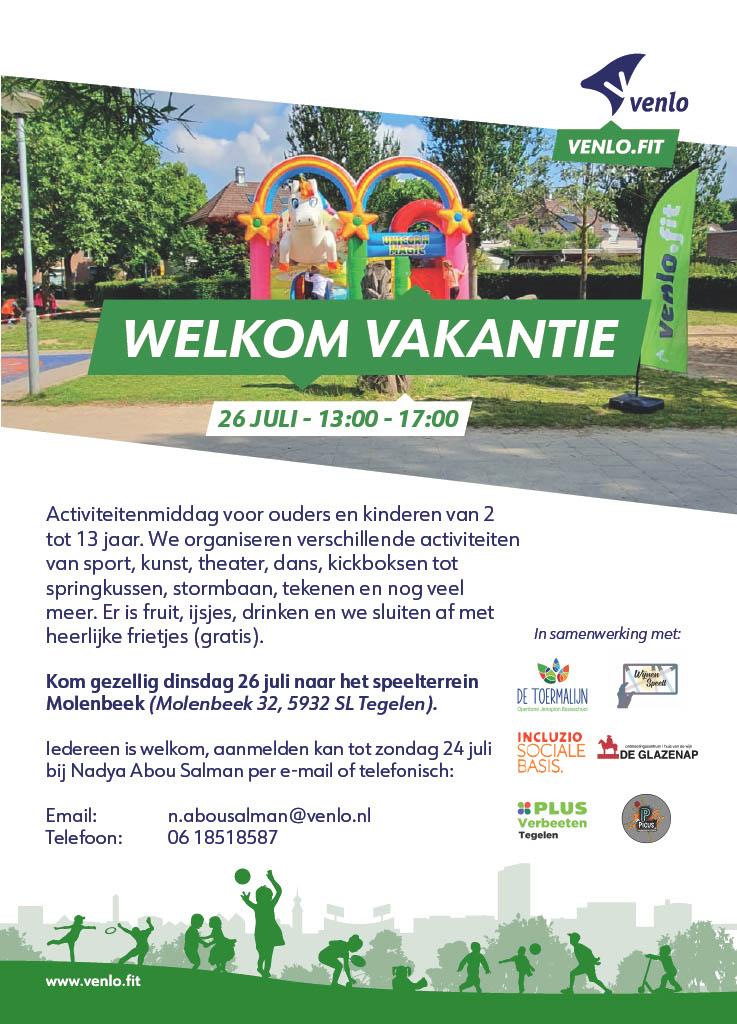 Poster van Welkom vakantie