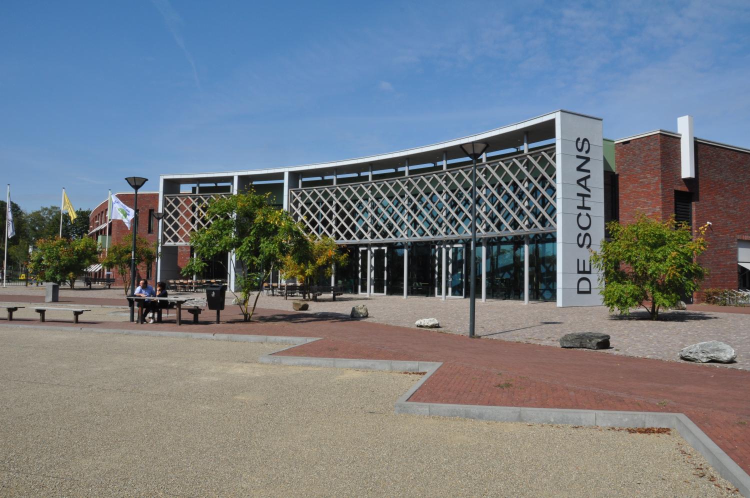 Vooraanzicht van de Schans in Arcen. 