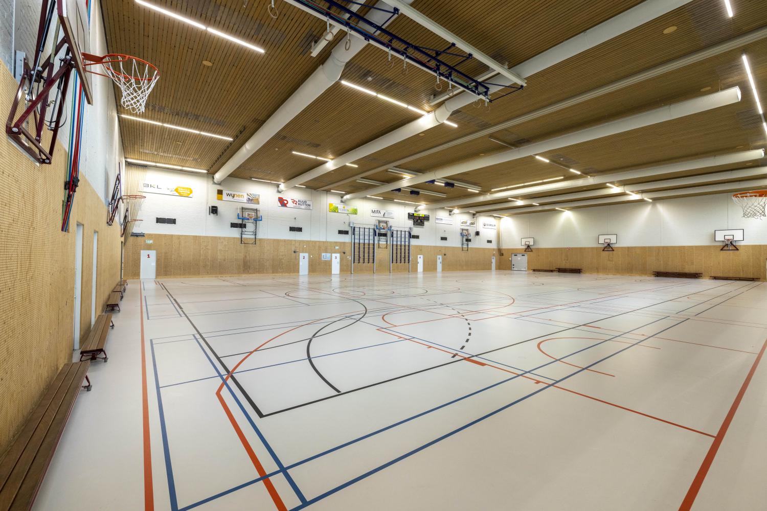 De gymzaal Egerbos.